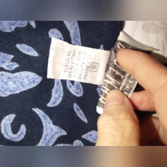 Blue patterned Dress - Picture 6 of 7